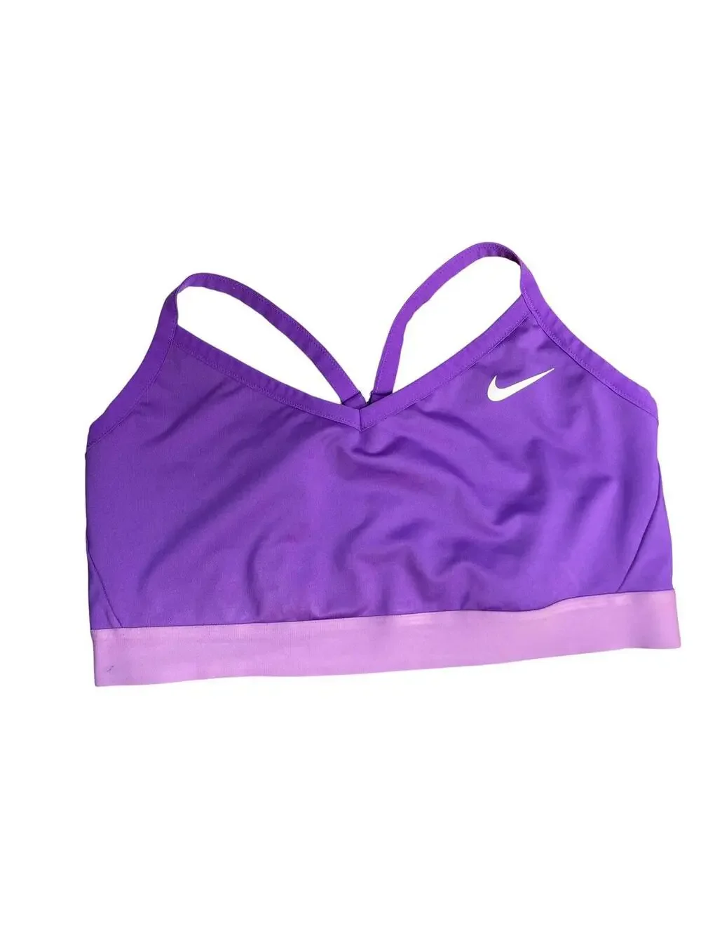 Nike Indy Luxe Sports Bra Women’s XL Purple Light Support Dri-FIT